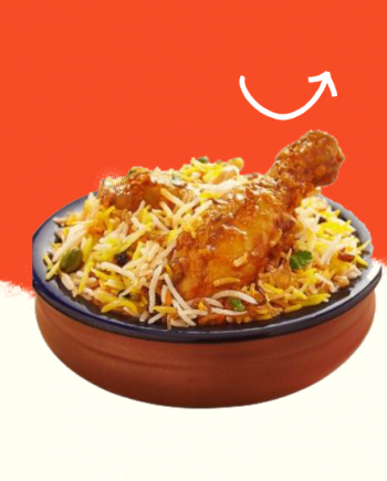 Chicken Biryani (with veg Sauce)