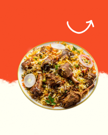 Beef Biryani (With Veg Sauce)